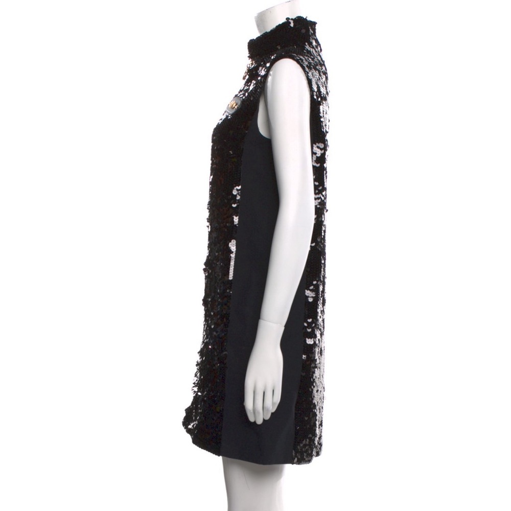 LOUIS VUITTON Women’s Embroidered Sleeveless Black Sequin Dress - Picture 4 of 6